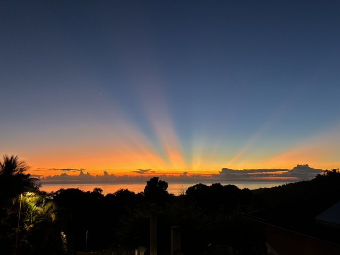 Imagen del atardecer